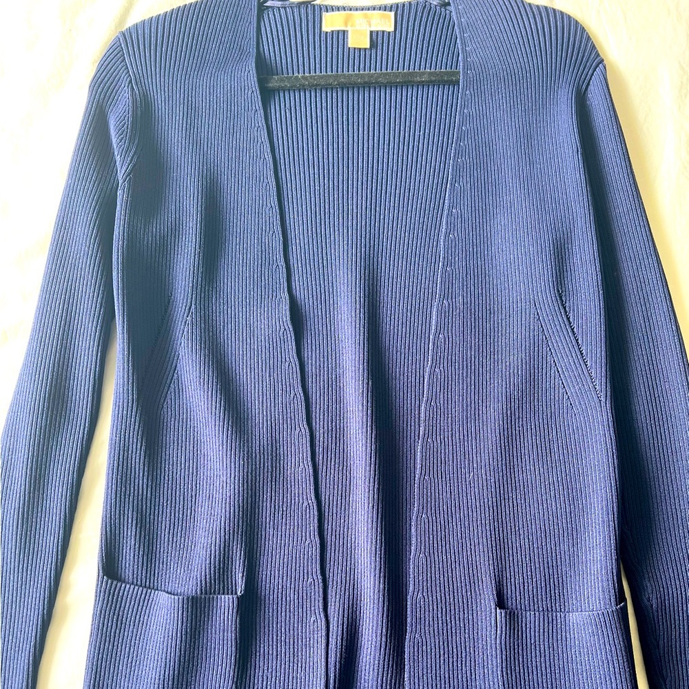 Michael Kors Ribbed Longline Cardigan